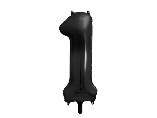 Number Balloon Black