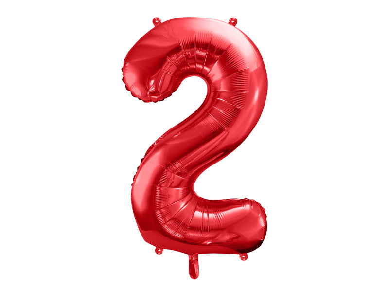 Number Balloon Red