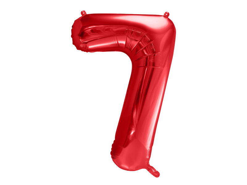 Number Balloon Red