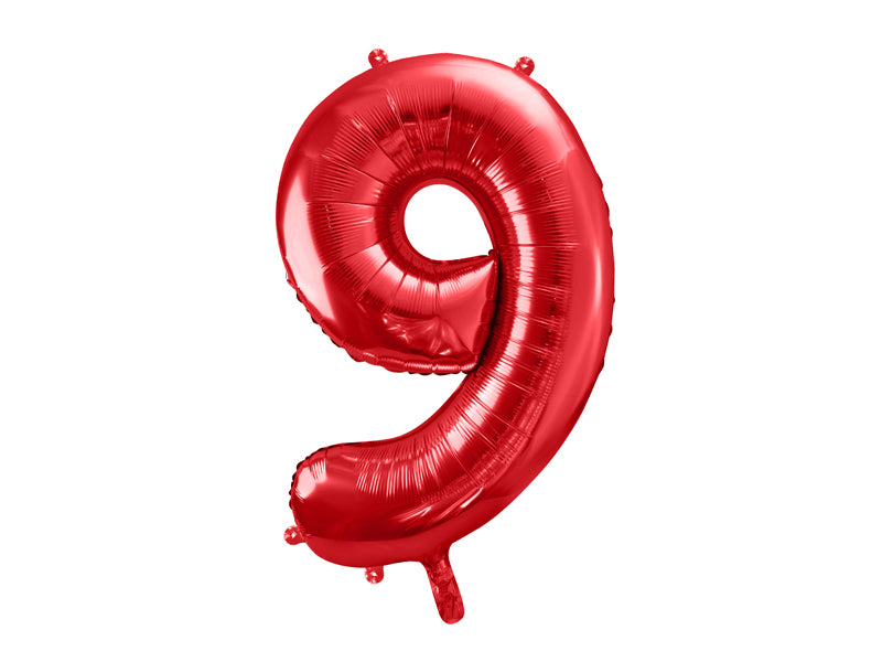 Number Balloon Red