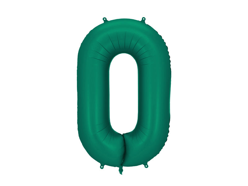 Number Balloon Emerald Green