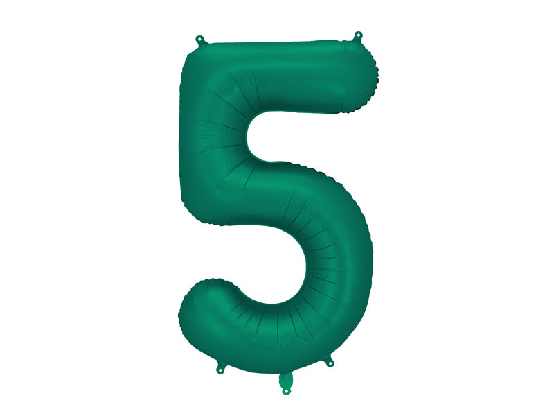 Number Balloon Emerald Green