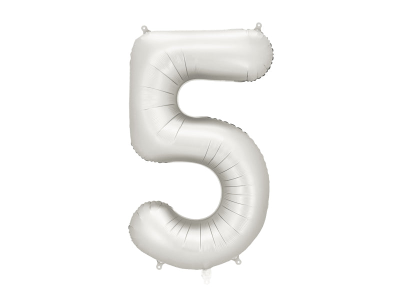 Number Balloon Silver