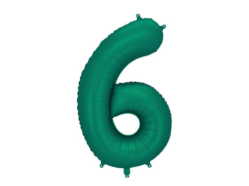 Number Balloon Emerald Green