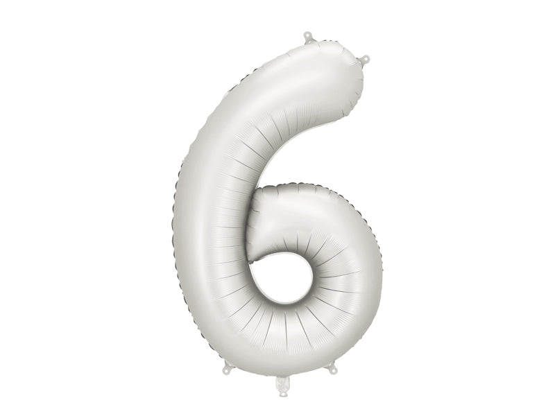 Number Balloon Silver