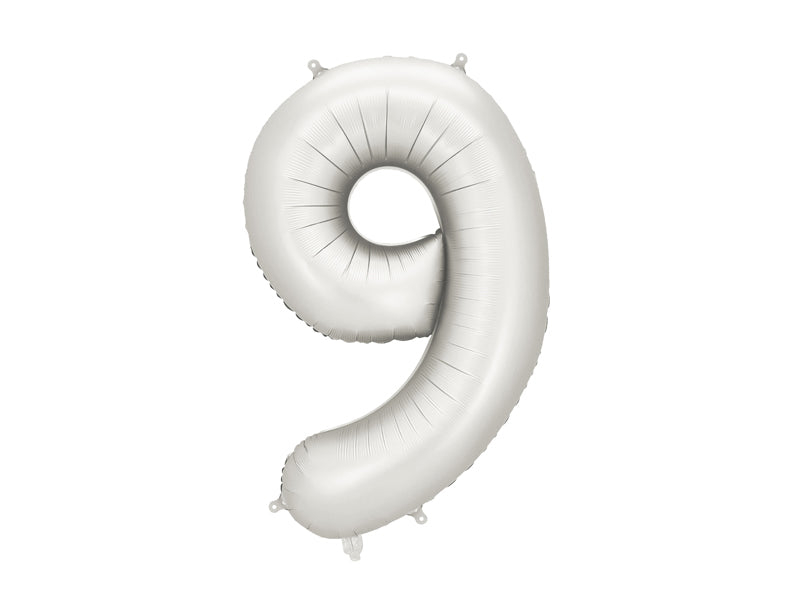 Number Balloon Silver