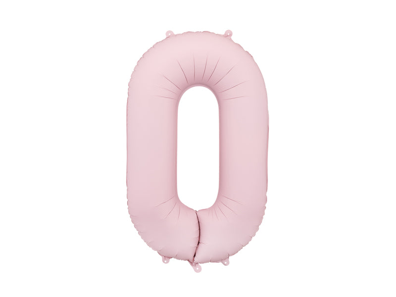 Number Balloon Pastel Pink