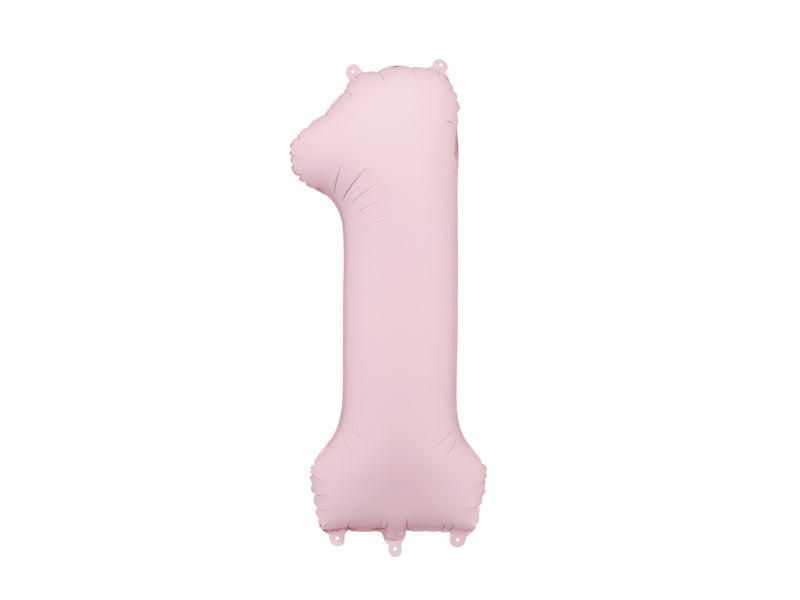 Number Balloon Pastel Pink