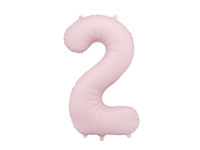 Number Balloon Pastel Pink