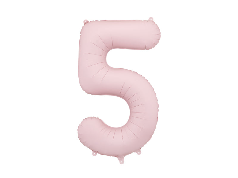 Number Balloon Pastel Pink