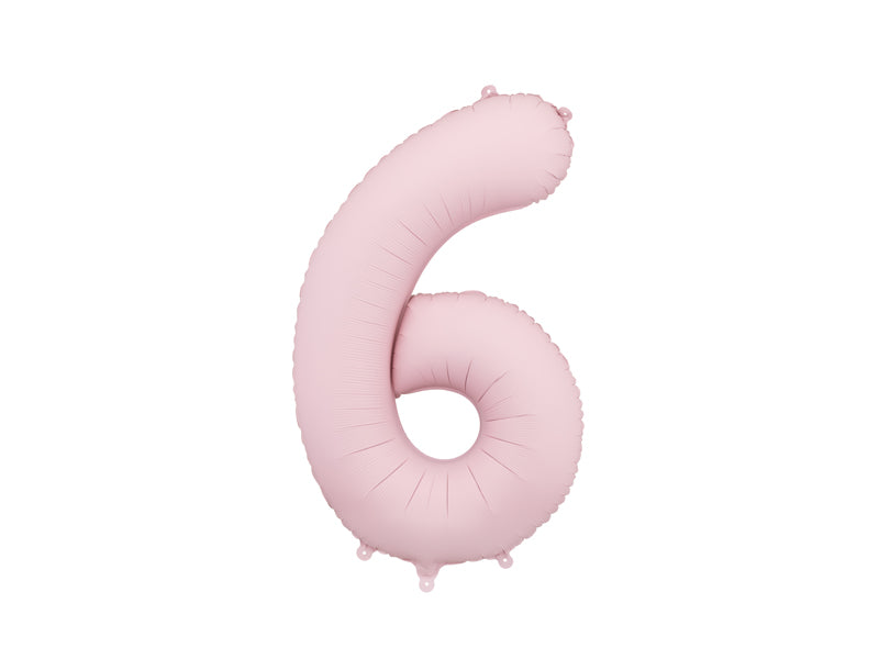 Number Balloon Pastel Pink