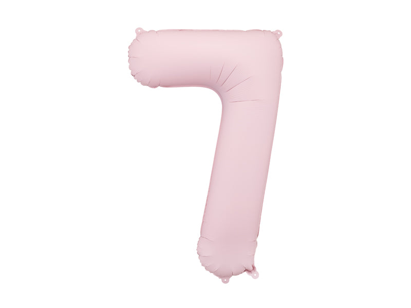 Number Balloon Pastel Pink