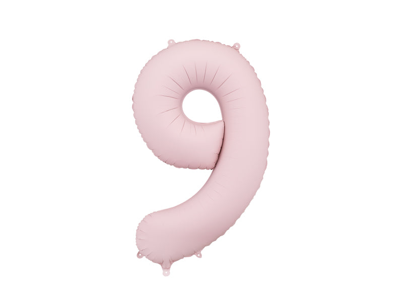 Number Balloon Pastel Pink