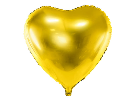Gold Heart Balloon