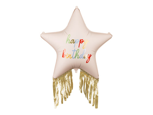 Jumbo Star Happy Birthday Balloon