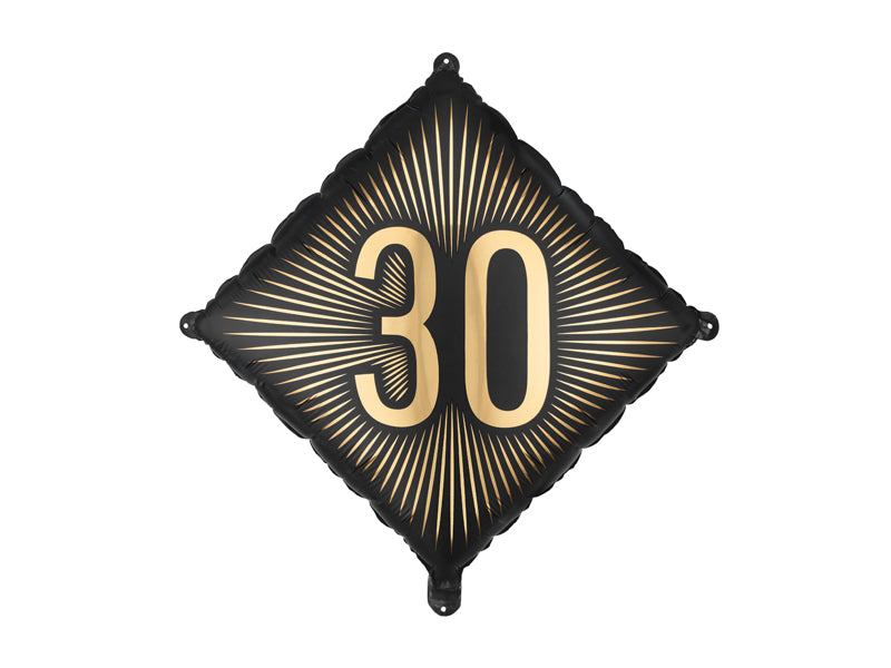 Black & Gold Milestone Balloon