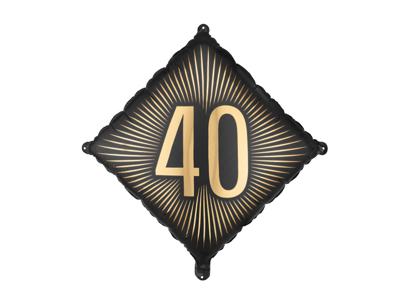 Black & Gold Milestone Balloon