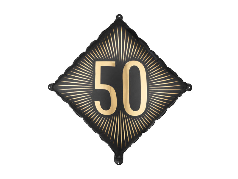 Black & Gold Milestone Balloon