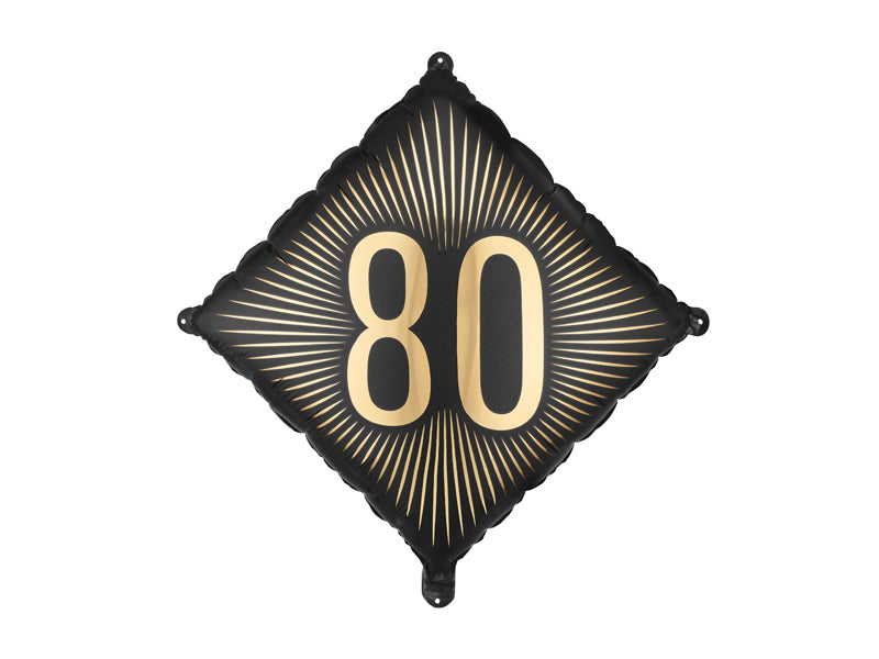 Black & Gold Milestone Balloon
