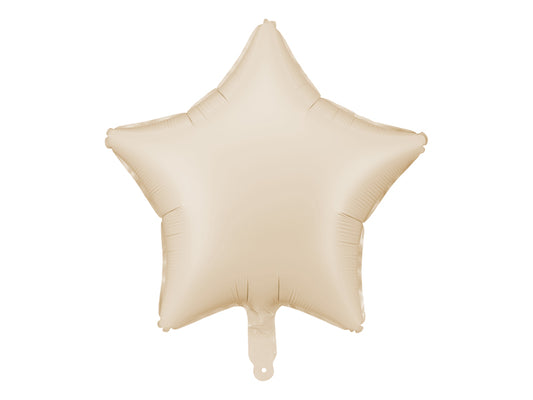 Pastel Beige Foil Star