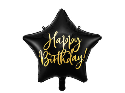 Happy Birthday Foil Star Balloon