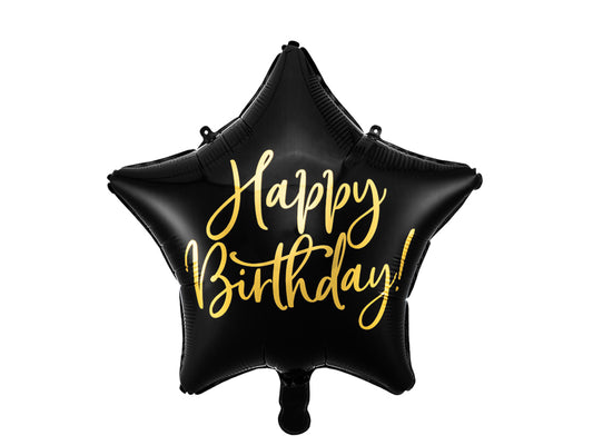 Happy Birthday Foil Star Balloon