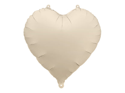 Pastel Beige Foil Heart