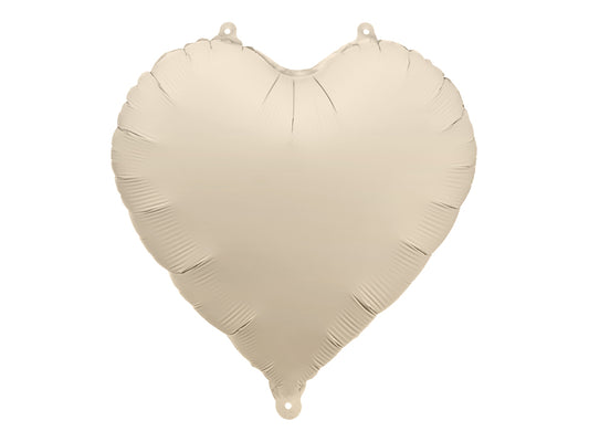 Pastel Beige Foil Heart