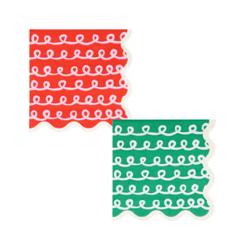 Ensemble de serviettes à cocktail Frosting