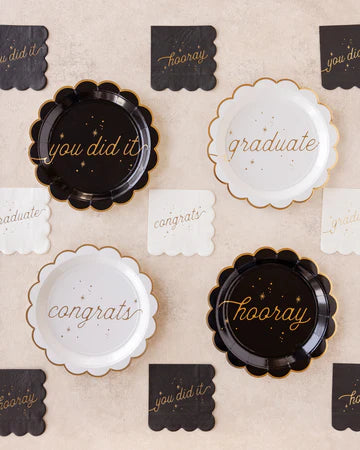 GRADUATION WELL WISHES PLATE SET
