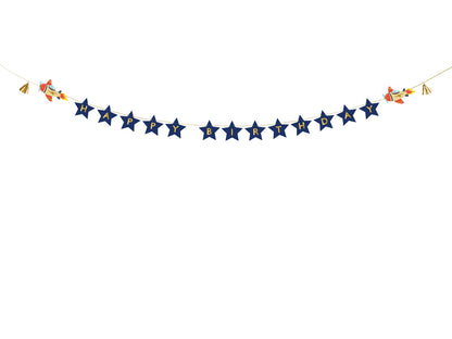Banner Happy Birthday Airplanes - 2.5 m - Assorted Colours