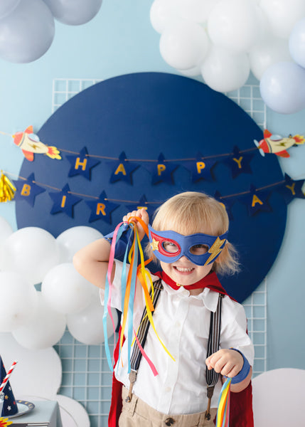 Banner Happy Birthday Airplanes - 2.5 m - Assorted Colours
