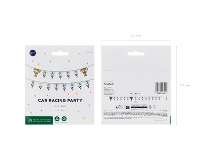 Banner Happy Birthday Trophy Cup - 2.5 m - Assorted Colours