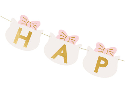 Banner Happy Birthday Cats