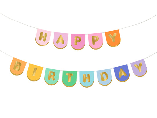 Colorful Happy Birthday Banner