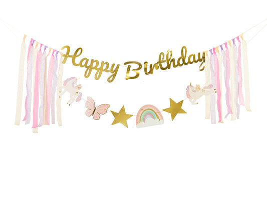 Happy Birthday Unicorn Banner