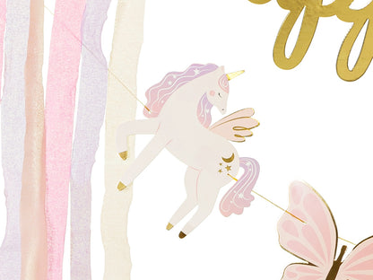Happy Birthday Unicorn Banner