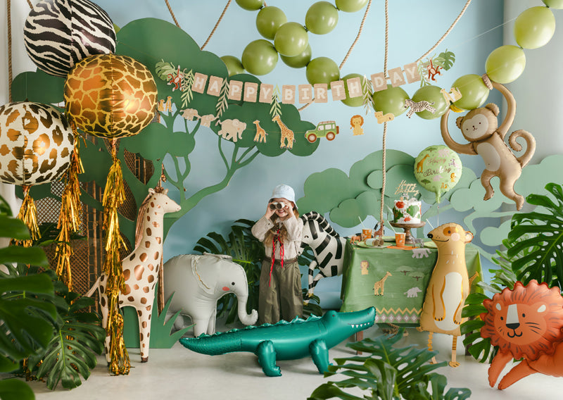 Banner Happy Birthday Safari - Assorted Colours
