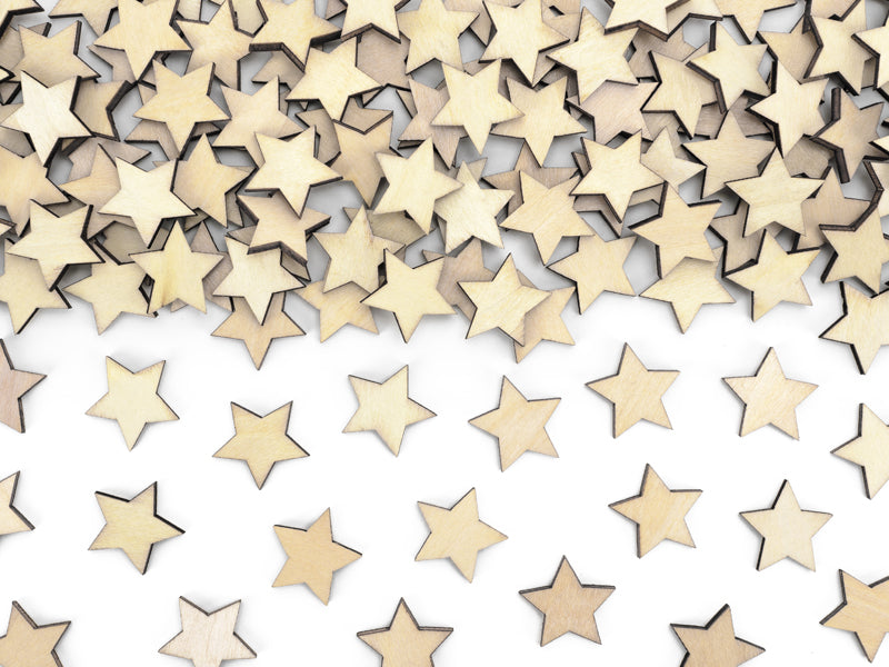 Wooden confetti Stars