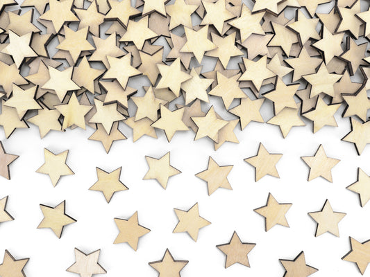 Wooden confetti Stars