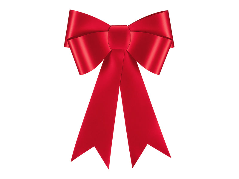 Decorative paper bow DIY - red