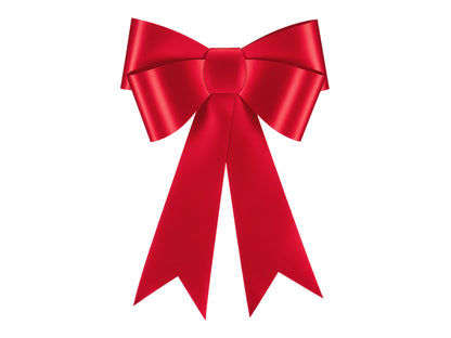 Decorative paper bow DIY - red