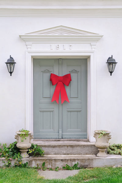 Decorative paper bow DIY - red