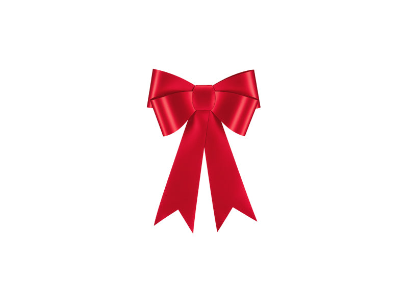 Decorative paper bow DIY - red