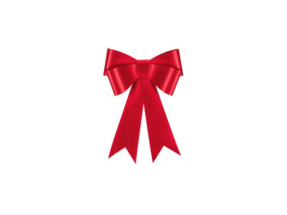 Decorative paper bow DIY - red