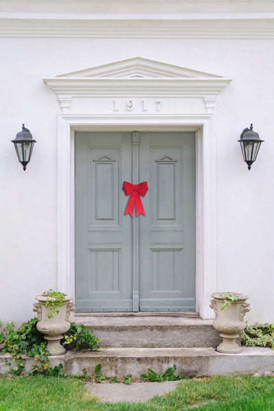 Decorative paper bow DIY - red