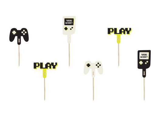 Videogame Cupcake Toppers