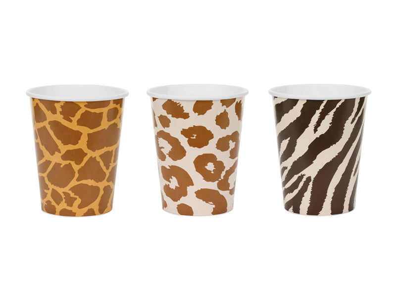 Cups Safari spots - 220 ml - Assorted Colours