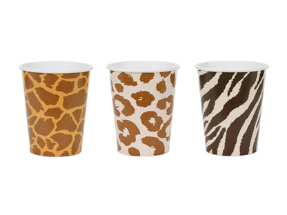 Cups Safari spots - 220 ml - Assorted Colours