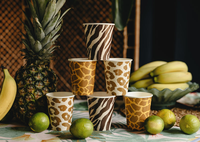 Cups Safari spots - 220 ml - Assorted Colours